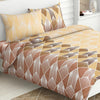 Haus & Kinder Cotton Queen Size Bedsheet For Double Bed (90 X 100 Inches) With 2 Pillow Covers | 144 Tc Bed Sheet Sleek Strokes