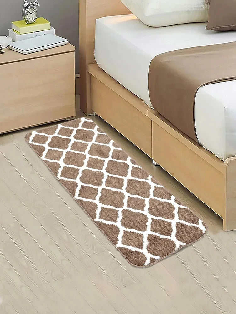 Saral Home Tangier Soft Microfiber Durable & Washable Multipurpose Bedside Runner