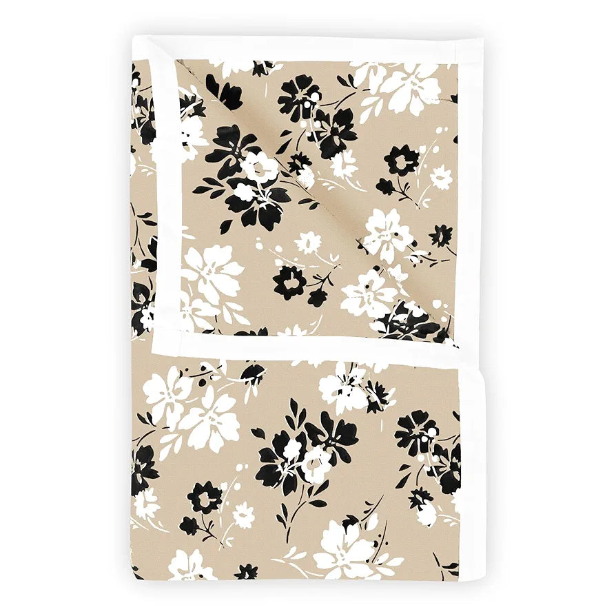 Divine Casa 100% Cotton Double Bed Dohar Lightweight & Breathable AC Blanket Colour Ivory & Sunflower Yellow