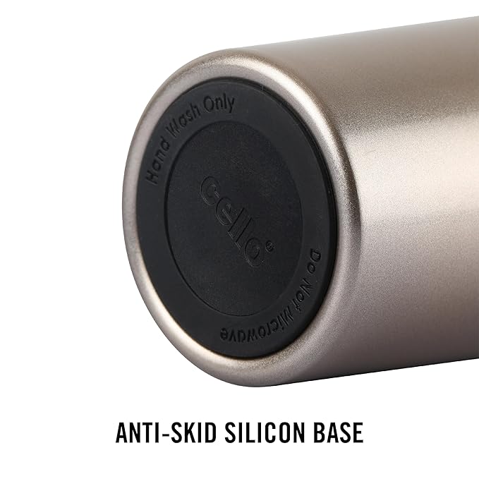 Cello Monty Thermosteel Vacuum Insulated Travel Mug | 300ml | Gold