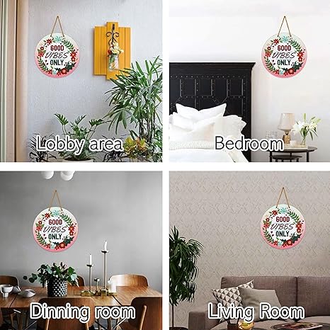 Sehaz Artworks Wooden Wall Hangings Home Decor Items stylish living room decorative Good Vibes Only
