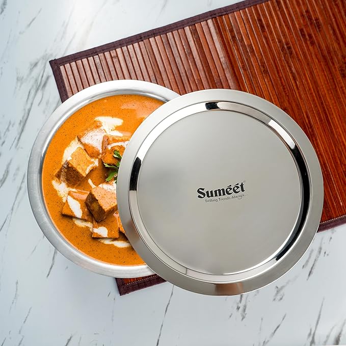 Sumeet 3mm Thick Aluminum Tope with Lid 2Ltr 19.6cm Dia