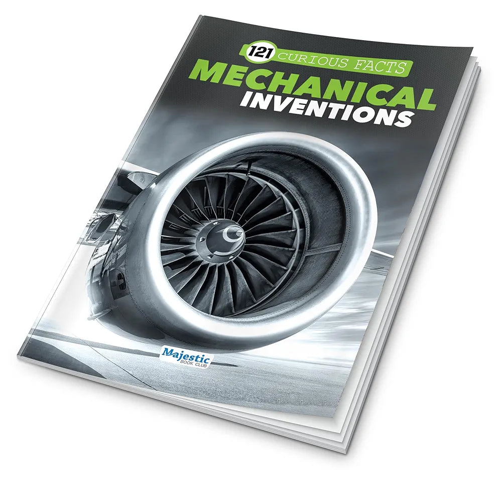 121 Mechanical Inventions Facts Book for Kids Ages 8+ – Educational Paperback wit Colourful Images & Bold Text – 121 Curious Facts for All Ages by Majestic Book Club