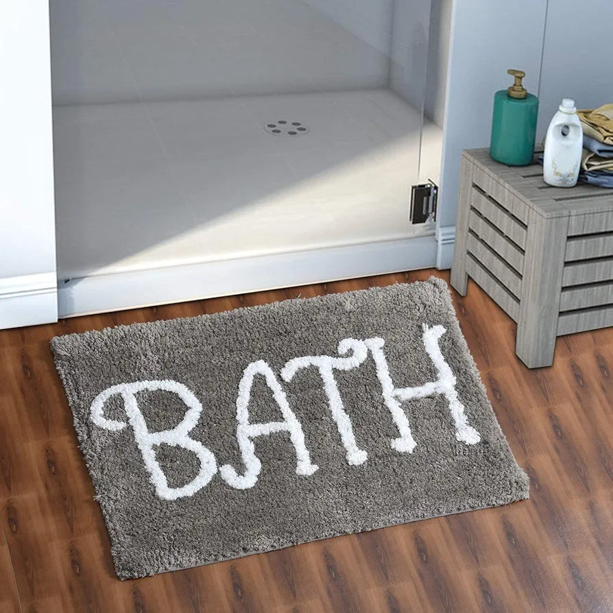 Aerohaven Modern Anti Slip Bathmat Coffee Colour Microfiber