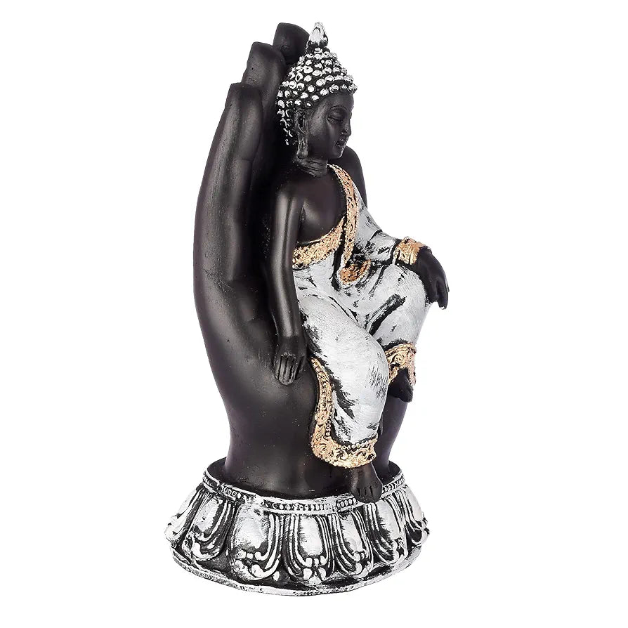 Jaipur Ace Sitting Buddha Idol Statue for Home Decorations Items Showpiece Sitting Buddha