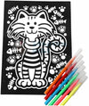 Spartan Kids Color Felt Tiger Velvet Art - Drawing for Kids 6-12 Years