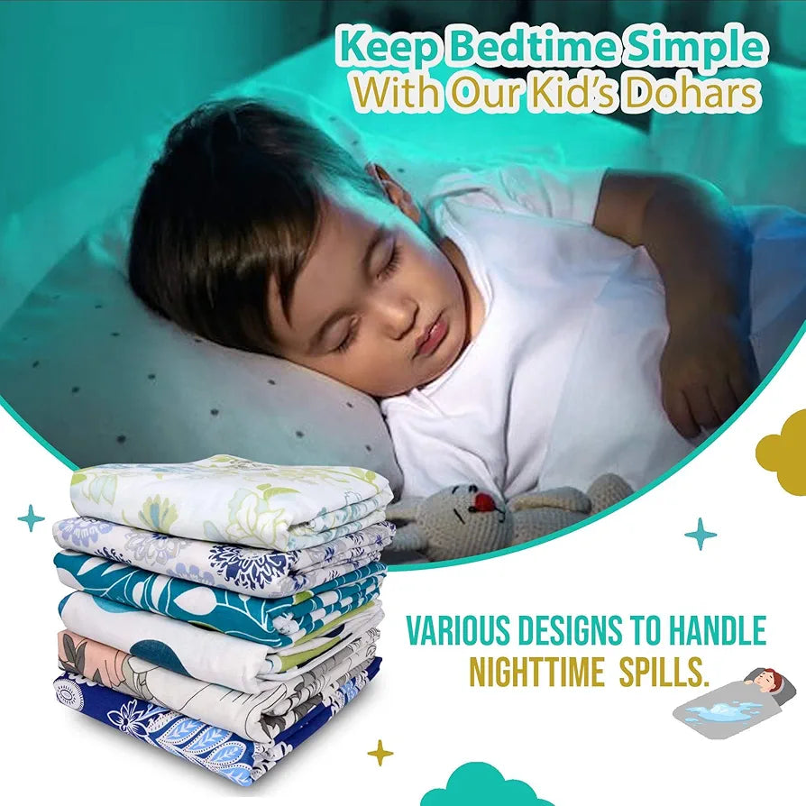 Divine Casa Cotton 120 GSM New Born All Season Ultrasoft Reversible Single Baby Blanket for Babies Colour Green