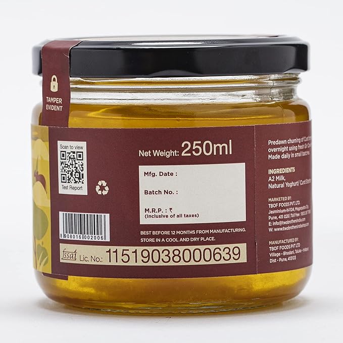 Two Brothers Organic Farms - A2 Ghee - 250 ml