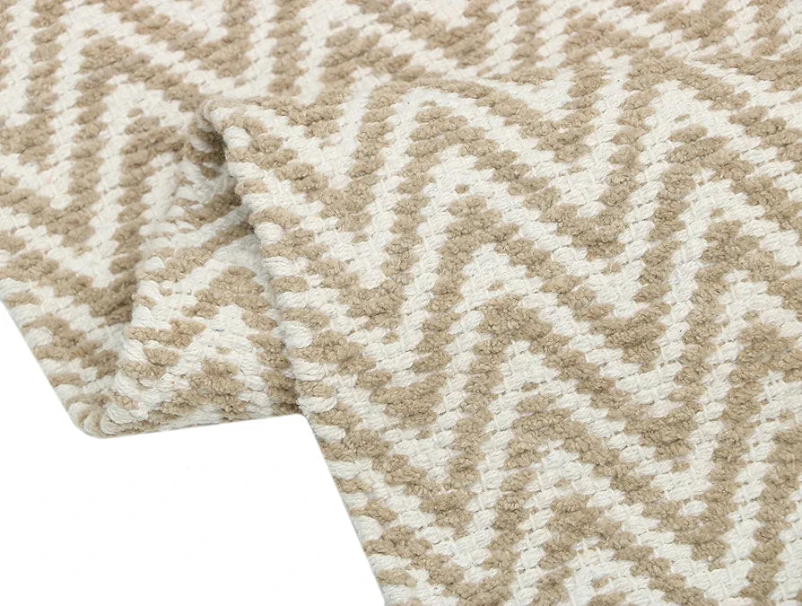 The Home Talk Cotton Chenille Bath Rug Area Rug for Spa Vanity Shower Kitchen & Living Room