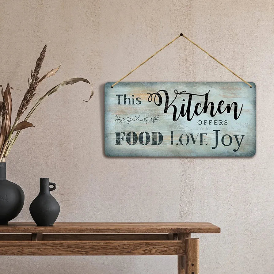 kotart MDF Wall Hanging Home Decor Items for Kitchen Cafe Restaurant Bar 1