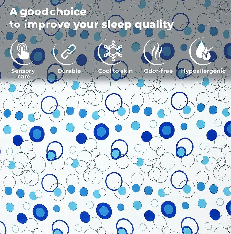 Fresh From Loom Microfiber King Size Bedsheet For Double Bed With 2 Pillow Covers Soft Hypoallergenic 144 TC Circle White