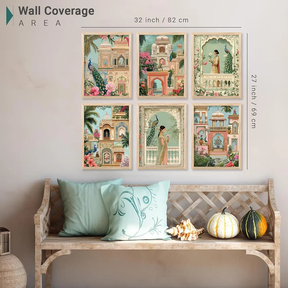 Kotart Madhubani Traditional Indian Wall Art Print for Living Room Framed Art Print Art 3