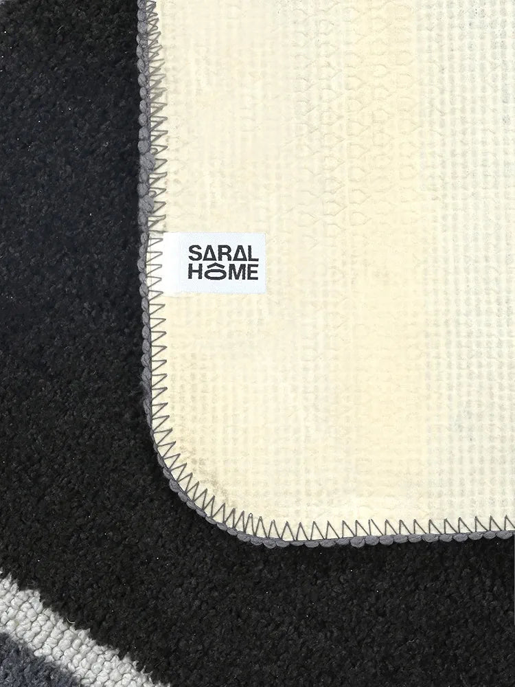 Saral Home Stripe Microfiber Durable & Washable Multipurpose Runner