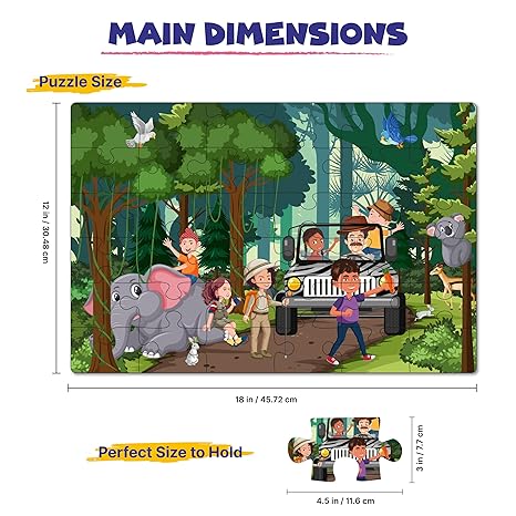 The Puzzl Co - Set of 2 Seasons Jigsaw Puzzles Educational Toy for Kids, for Boys & Girls