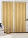 Saral Home Chevron Designer Curtains Colour Yellow