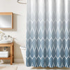 Homethreads Embrace Luxury with Our 6-Feet Long Premium Polyester Shower Curtain with 12 Hooks for a Lavish Bathroom, Machine Washable Blue