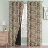 Cloth Fusion Blackout Printed Premium Door Curtains 7 Feet Long Set of 2 Blue Garden
