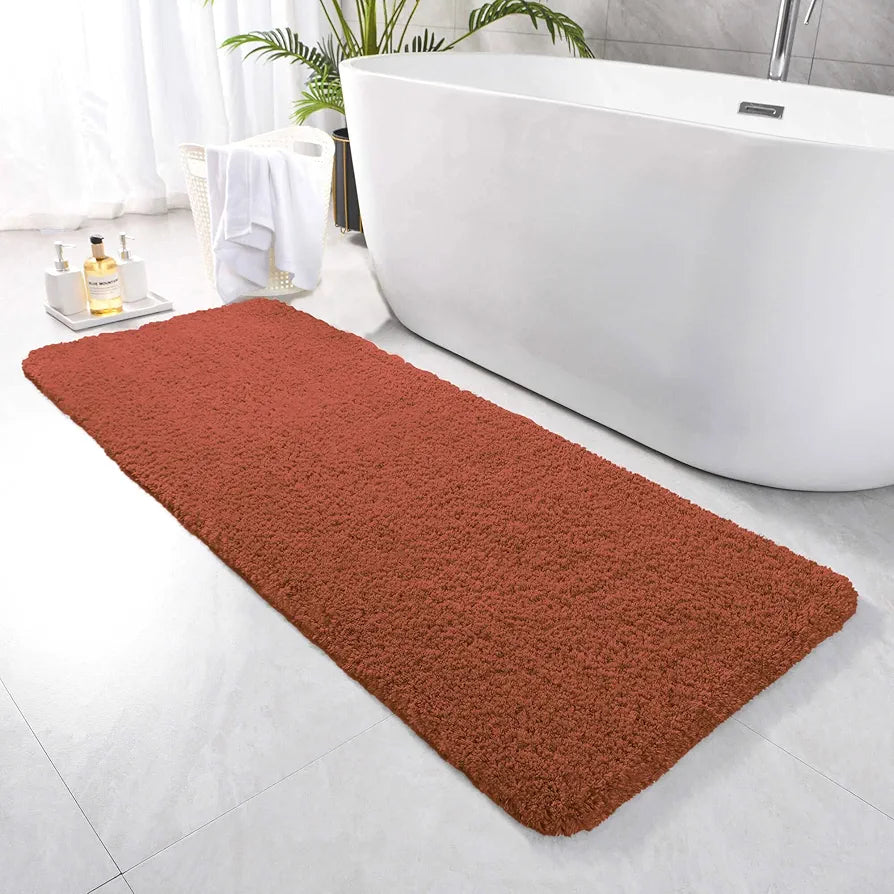 Luxe Home International Runner Super Soft Anti Skid Newman Rug For Bedroom  Rectangular Colour Rust