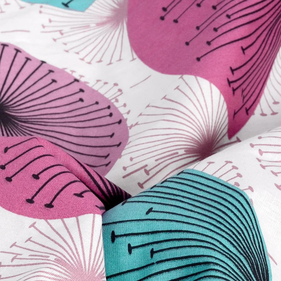 Divine Casa Floret 100% Cotton Single Kids Dohar 120 GSM Soft & Lightweight Throw Blanket Colour Rose Pink