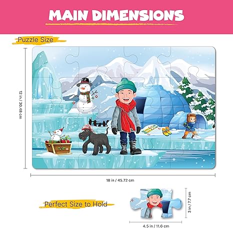 The Puzzl Co - Set of 2 Seasons Jigsaw Puzzles for Boys & Girls Designed by Puzzle Experts