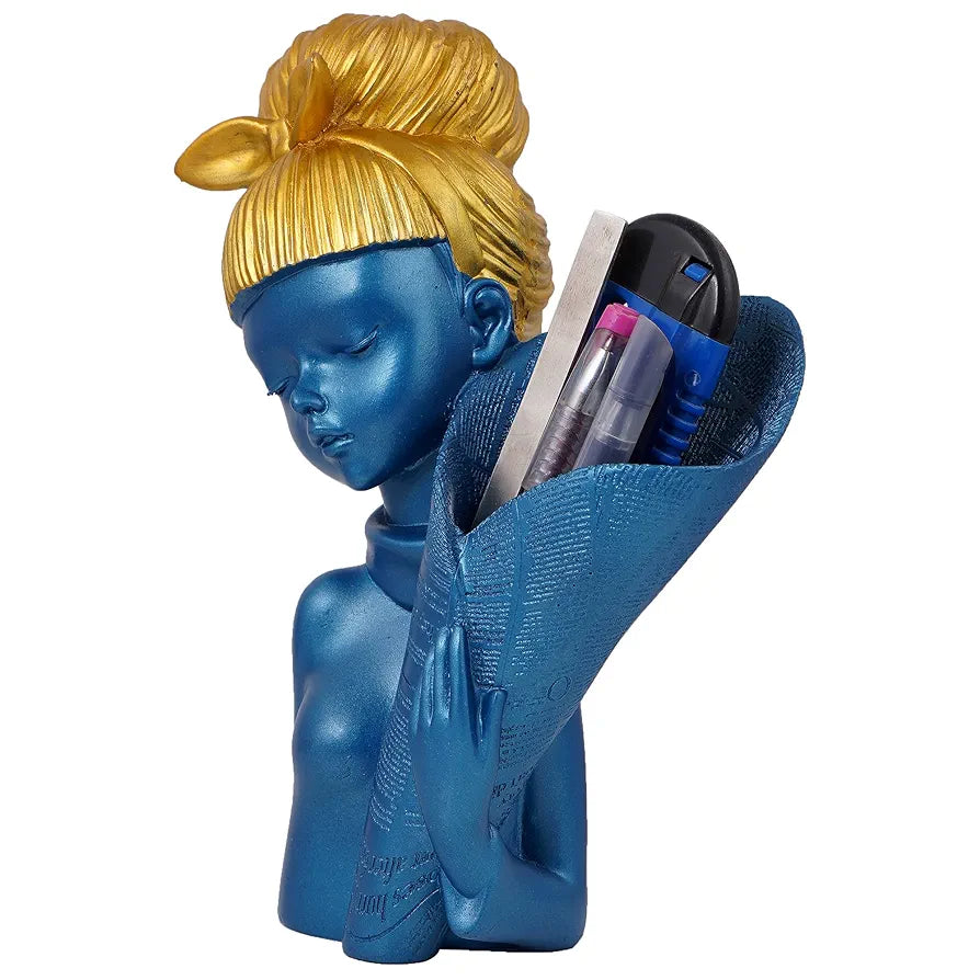 Zart Angel Girl Showpiece Winged Fairy Statue for Shelves