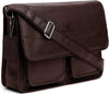 Urban Edge Leather Laptop Messenger Brown Men's Bag | Brown Colour