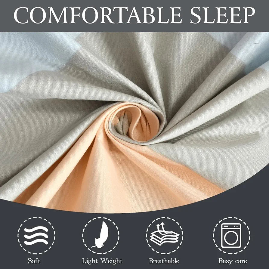 Fresh From Loom Single Bed Floral Design Microfiber Single Bedsheet Hypo-Allergenic Bedsheets Bedcover Wrinkle Free Includes 1 Pillow Covers 144 TC Chevron Orange