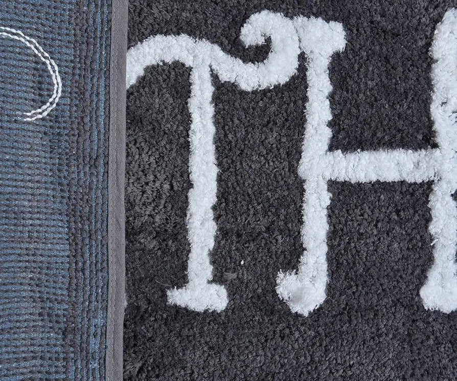 Aerohaven Modern Anti Slip Bathmat Grey Colour Microfiber