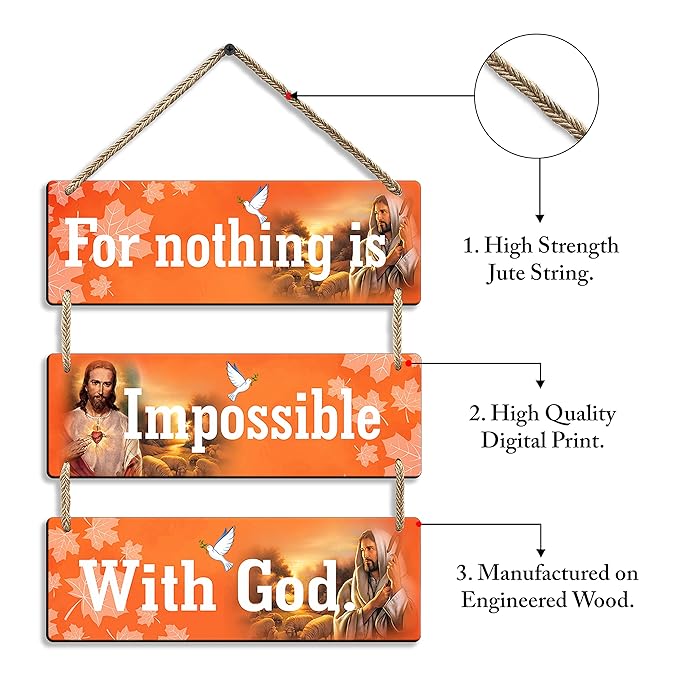 Sehaz Artworks Jesus Wooden Wall Hangings for Home Decoration Home Decor Christian- 3-0033