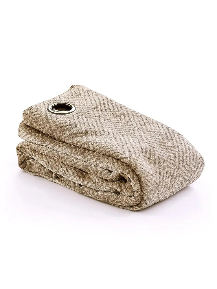 Saral Home Pacman Saral Home Chenille Blackout Window Curtains 1pc Beige