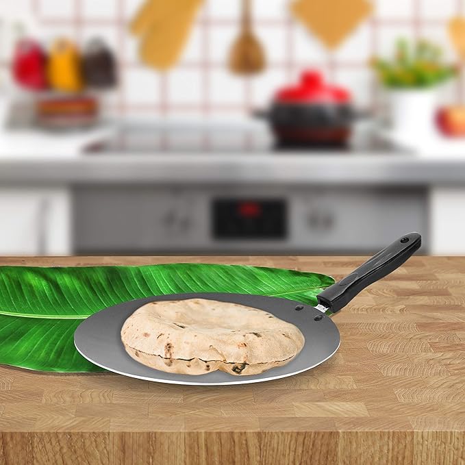 Sumeet 2.6mm Non stick Concave/Roti Tawa - 28cm Dia (Silver)