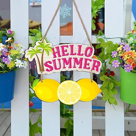 Angel Infinite Hello Summer Wooden Wall Hanging Wall Hanger For Homedecor Wall Art