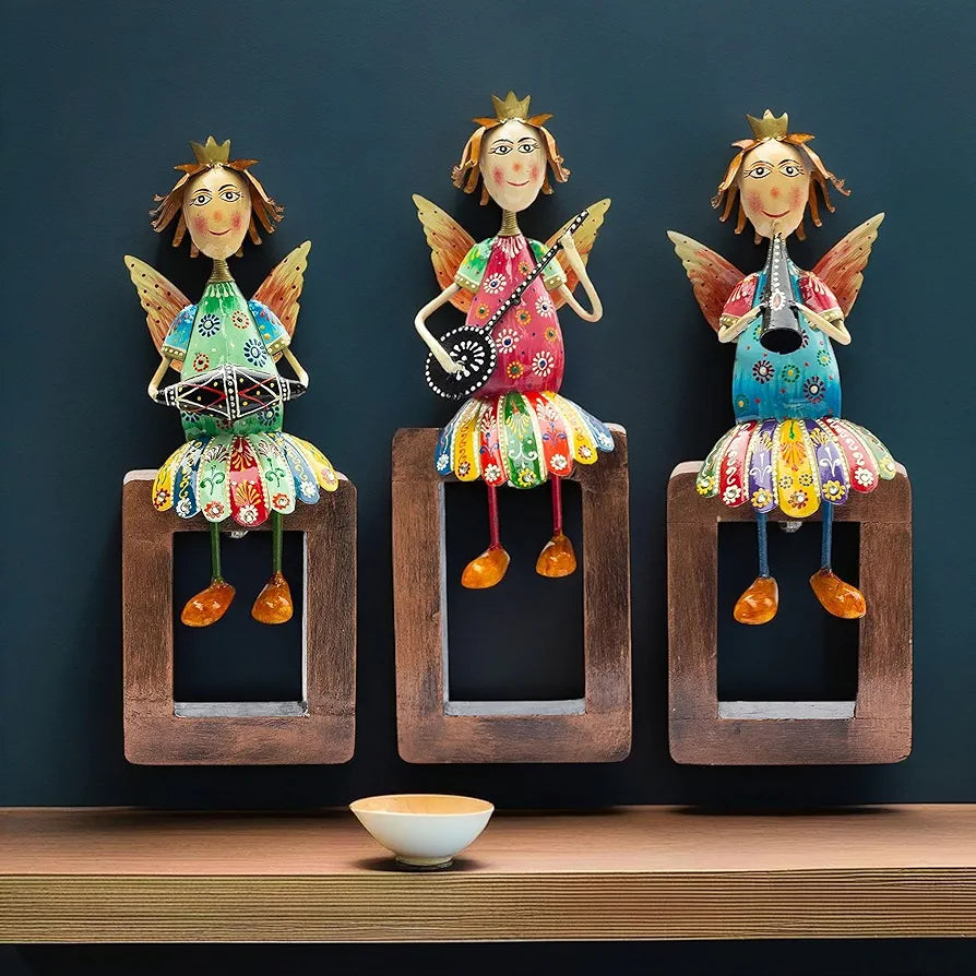Kraftskala Angel Musician Statues – Set of 3