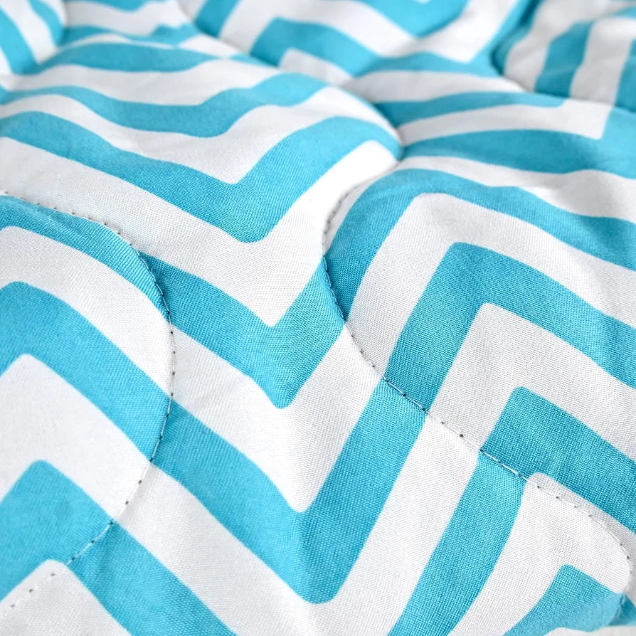Divine Casa 120 GSM Microfiber Reversible Kids Single Bed Comforter Ultra-Soft Toddler Blanket Colour Aquarius Tile