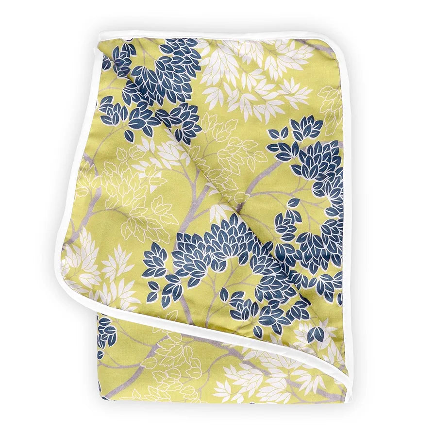 Divine Casa Floret 100% Cotton Single Kids Dohar 120 GSM Soft & Lightweight Throw Blanket Colour Lemon Drop