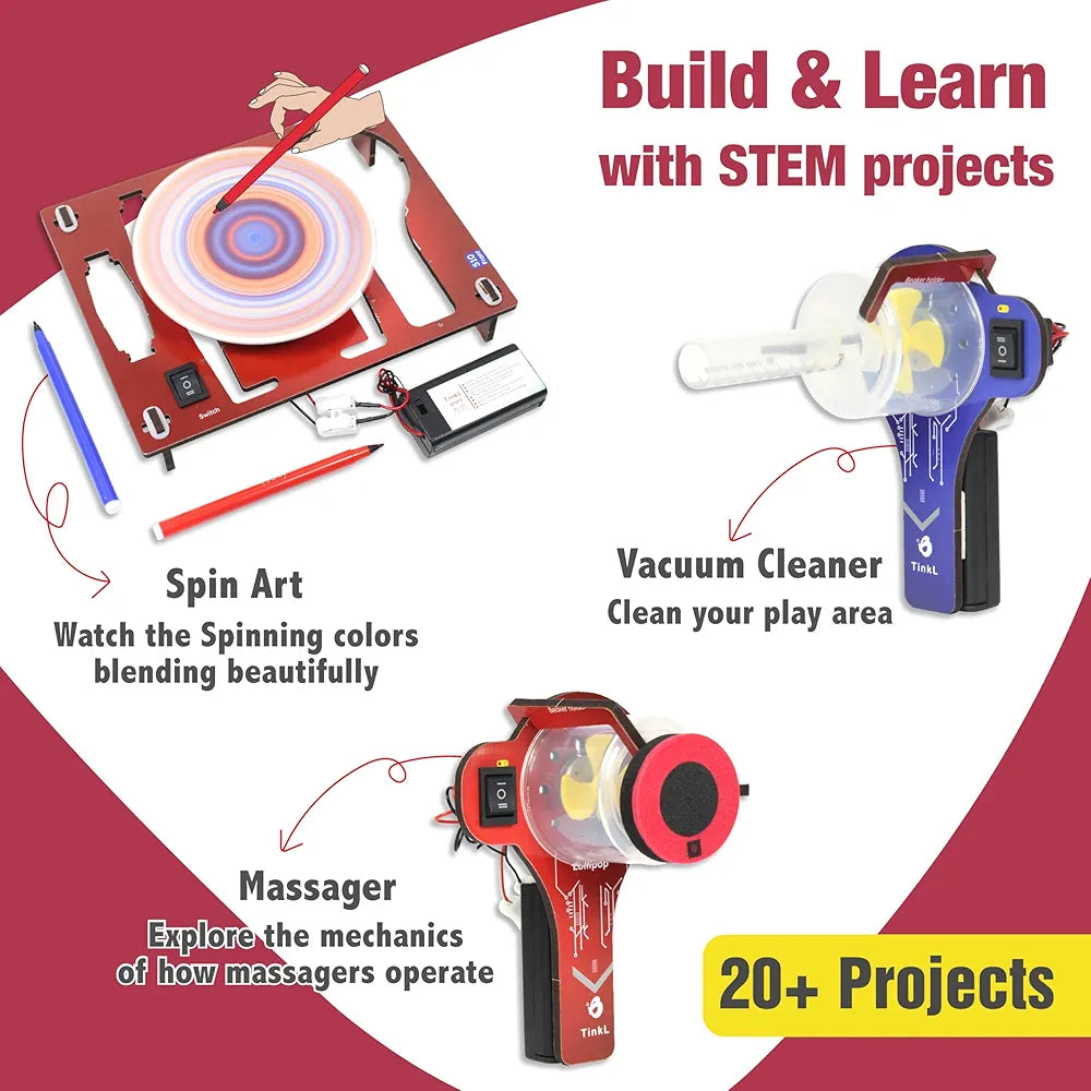 Butterfly EduFields ElectroPlay 100+ Science Projects Kit for Kids Ages 8 10 12 Years Boys Girls | 100+ DIY Science Experiment for Kids | Educational Engineering Toys Best Birthday Gift idea
