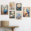 Kotart Madhubani Paintings Modern Art Wall Decor Framed Paintings Set of 6 Multicolor H