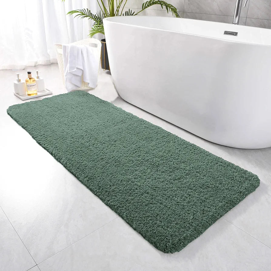 Luxe Home International Runner Super Soft Anti Skid Newman Rug For Bedroom Colour Green