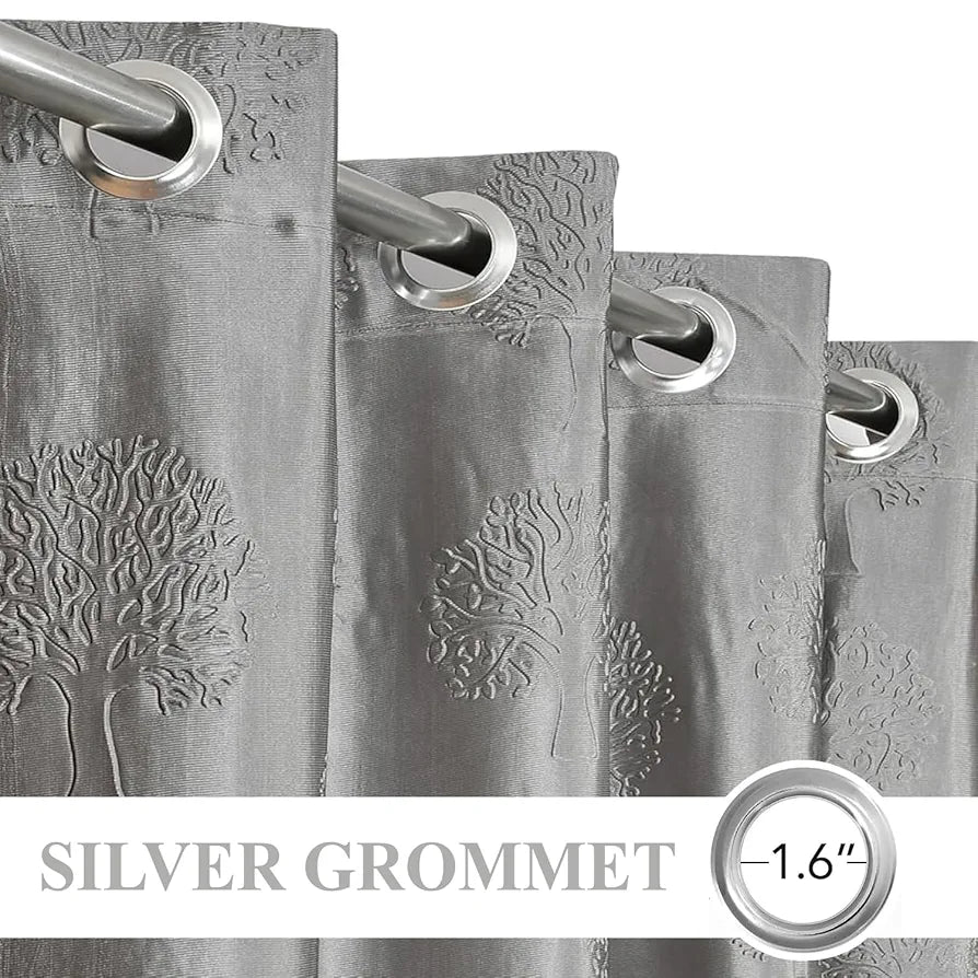 Fresh From Loom Window Floral Room Darkening Curtains 5 Feet Long