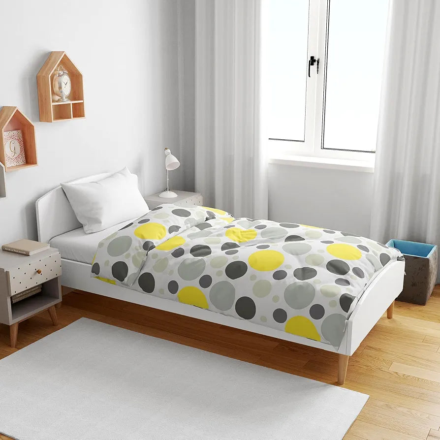 Divine Casa Pure Cotton Baby Blankets Newborn 0-4 Years Soft Cozy Dohar for Toddler Girls I Boys I Babies for Gift Colour Green Banana and White