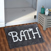 Aerohaven Modern Anti Slip Bathmat Grey Colour Microfiber