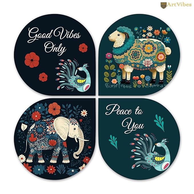 Artvibes Positive Quotes Wooden Wall Hanging for Home Decor | Door Decorative Hangings