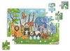 Playhills Wooden Puzzle Wild Animals Together in The Zoo 60 Puzzle Pieces