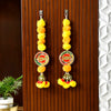 CraftVatika Diwali Decoration Items Hanging Flower Shub Labh Latkan Toran Set of 2