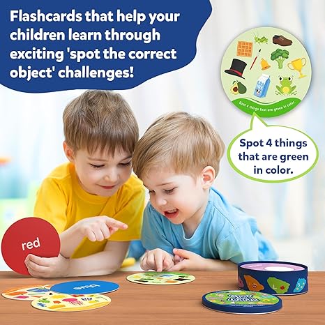 Skillmatics Flash Cards for Toddlers Spot & Learn Letters Numbers Shapes & Colours Preschool Learning
