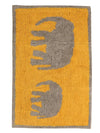 Sashaa World Elephant Patterned Bathmat Colour Yellow