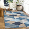 ishro home 3D Jet Multi Printed Carpet Rug Runner and Carpets for Bedroom Colour Crystals 4x6 Feet