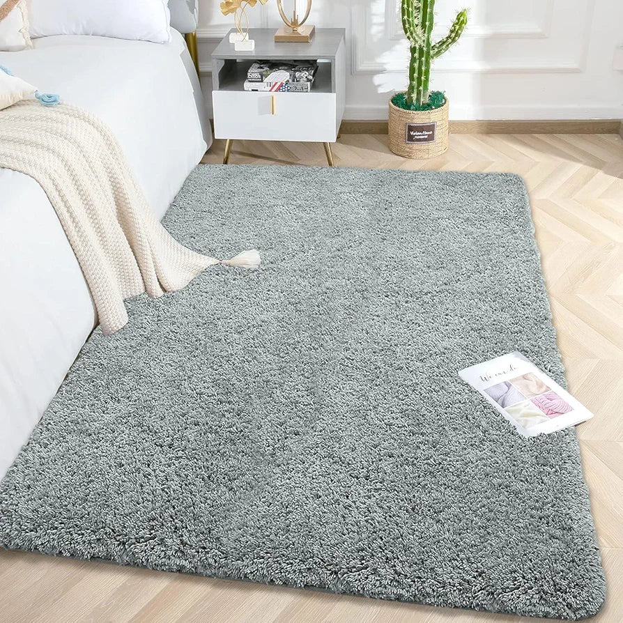 Luxe Home International Carpet Super Soft Anti Slip Vegas Rectangular Rugs Colour Silver