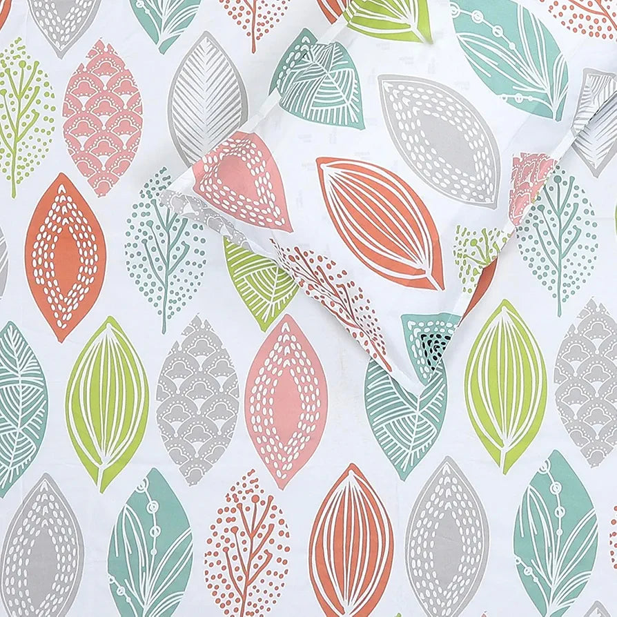 Status Contract Spring Summer Collection Rich Double Bedsheet with 2 Pillow Colour Floral