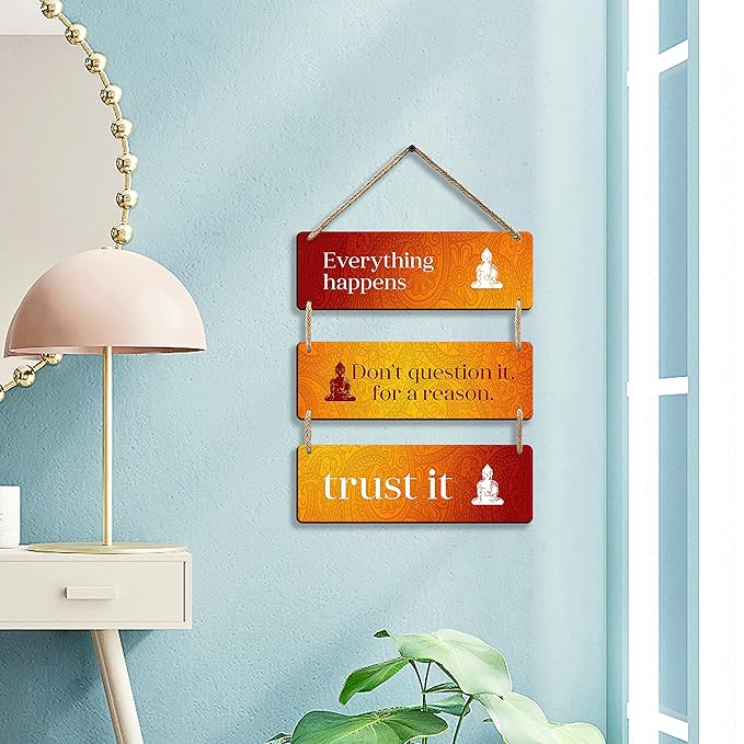 Sehaz Artworks Buddha Wall Hangings Home Decor Items Home Decoration Items for Office  -3-0029